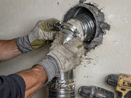 Dryer Vent Hose Installation in Millbury