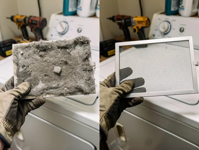 Professional lint trap cleaning by Millbury Dryer Vent Cleaning in Millbury