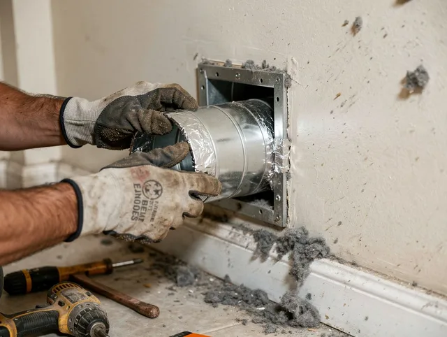 Professional dryer vent repair and installation by Millbury Dryer Vent Cleaning in Millbury